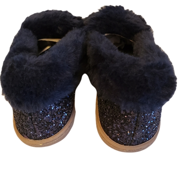 INC Sequin Fur Lined Black Shoe Size 5 - Picture 3 of 7
